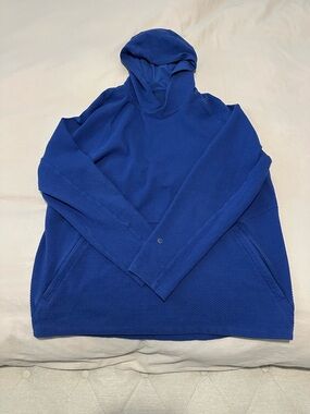 lululemon athletica Men's Royal Blue Hooded Pullover at ease hoodie